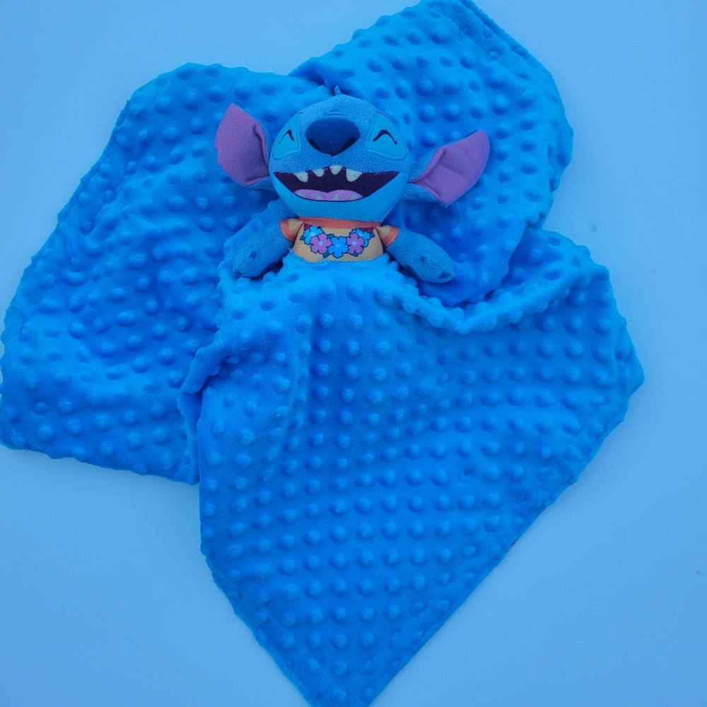 Lovey Stitch with under clothe Plush Security Blanket for kids